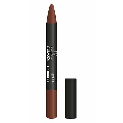 Half N Half Matte Lip Crayon, 24H Super Stay, 07 Dark Chocolate 3.5 gm - Lip Crayons