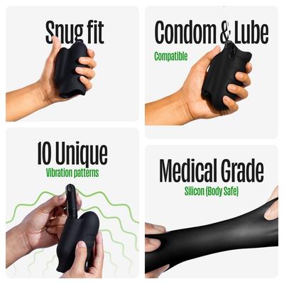 Bold Care Stroke of Genius Premium Vibrating Stroker for Men 1's - Massagers And Vibrators