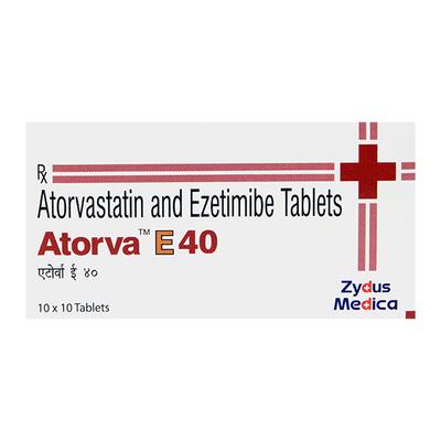 ATORVA E 40 Tablet 10's - High Cholesterol-Dys
