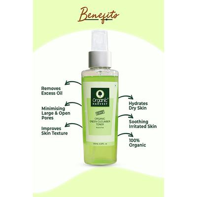 Organic Harvest Face Toner - Green Cucumber 125 ml - Toners