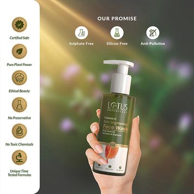 Lotus Botanicals Skin Brightening Face Wash 180 ml - Face Wash & Cleansers