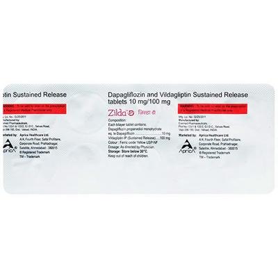 ZILDA D Tablet 10's - Diabetes-Ant