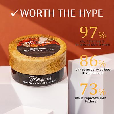 Mintree Certified Organic Estonian Brightening Face Mask, Tan Removal and Enhances Glow 60 gm - Sheet Masks