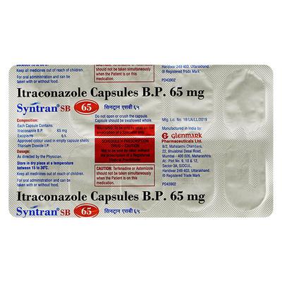 SYNTRAN SB 65 Capsule 10's - Fungal Infections-Anf