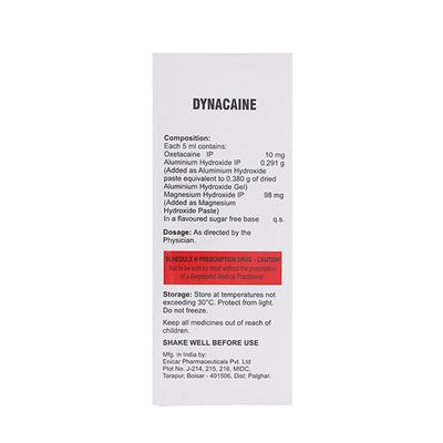 DYNACAINE Syrup 200ml - Ulcer/Reflux/Flatulence-Aaa