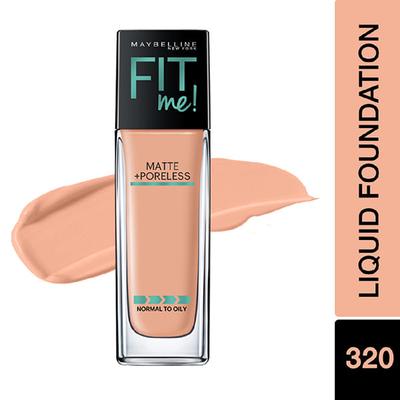 Maybelline New York Fit Me Matte+Poreless Liquid Foundation, 322 Natural Tan 30 gm - Foundation