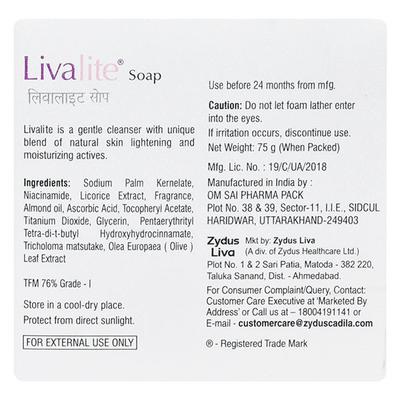 LIVALITE Soap 75gm - Cleanser-Oth