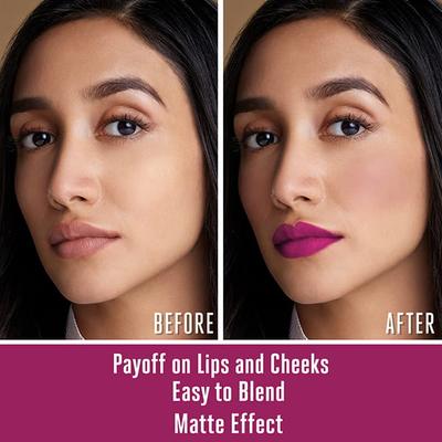 Lakme 9 To 5 Weightless Lip & Cheek Color Magenta Kiss 9 Gm - Lipsticks