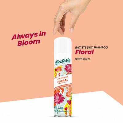 Batiste Dry Shampoo Floral Essence 200 ml - Dry Shampoos & Conditioners