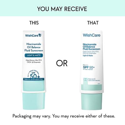 Wishcare Niacinamide Oil Balance Sunscreen SPF 50 PA++++ Light and Matte Sunscreen for Oily Skin 50 gm - Face Sunscreen
