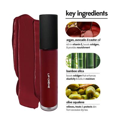 Ruby's Organics Lip Creme Taupe Brown 6.5 ml - Liquid Lipsticks