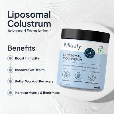 Miduty Liposomal Colostrum Powder 150 g - Digestive Health