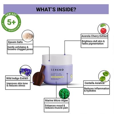 Sereko Clarifying Body Scrub Vitamin C & Epsom Salts 100 g - Scrubs & Exfoliants