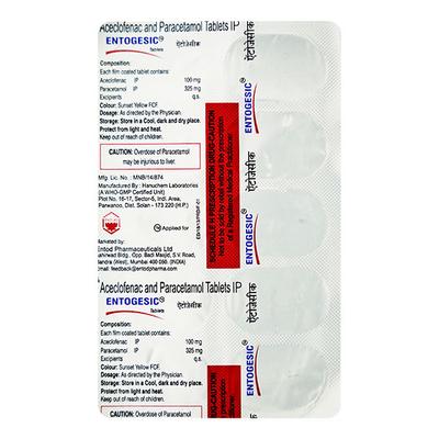 ENTOGESIC Tablet 10's - Pain relief-Nsa