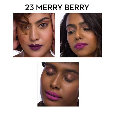 SUGAR Cosmetics Smudge Me Not Liquid Lipstick - 23 Merry Berry (Dark Plum) 4.5 ml - Liquid Lipsticks