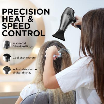 Ikonic Professional Finishing Line Hair Dryer-Grey 1's - Hair Dryers