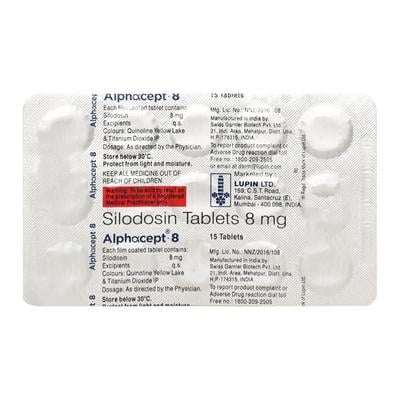 ALPHACEPT 8 Tablet 15's - Bladder And Prostate Disorders-Dru