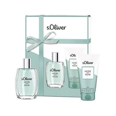 S.Oliver Here & Now Men Duo Set (Eau De Toilette 30ml + Shower Gel & Shampoo 75ml) 1's - Men Perfumes (Edt/Edp)