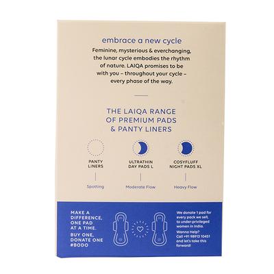 LAIQA Premium Cosyfluff Night Pads XL (Pack of 3 X 10) - Sanitary Napkins