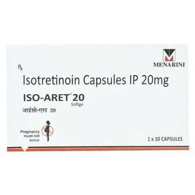 ISO Aret 20mg Softgel 10'S - Acne-Acn