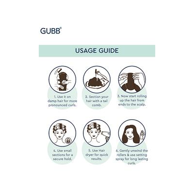 Gubb Hair Rollers Large 2's - Rollers & Curlers