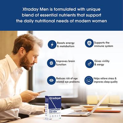 Nuvox Xtraday Supplement Tablet for Men 30's - Sexual Care