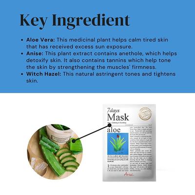 Ariul Seven Days Mask Aloe 20 ml - Sheet Masks