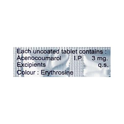 Cenorol 3mg Tablet 10'S - Blood Clot-Ant