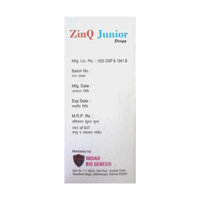 ZINQ JUNIOR SHAHI GULAB FLAVOUR Drops 15ml - Supplements-Vam