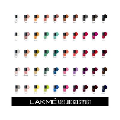 Lakme Absolute Gel Stylist Nail Color Silhouette 12 Ml - Nail Polish