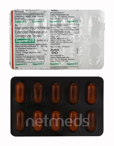 Sugamet G2 Tablet 10'S - Diabetes-Ant