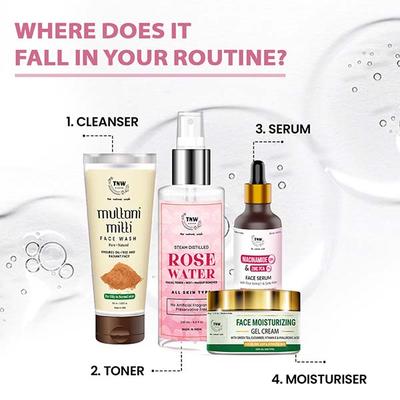 Tnw -The Natural Wash 10% Niacinamide + 1% Zinc Pca Serum, Minimize Pores, Even Skin Tone 30 ml - Face Gels