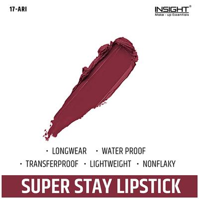 Insight Cosmetics Super Stay Lipstick - Ari (17) 7 gm - Lipsticks