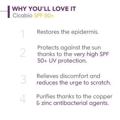 Bioderma Cicabio SPF 50+ Repairing Cream 30 ml - Face Sunscreen