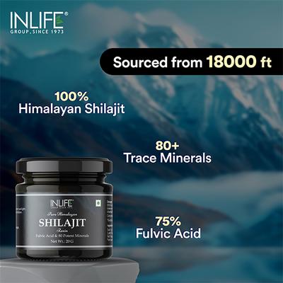INLIFE Shilajit Resin 20 gm - Sexual Care