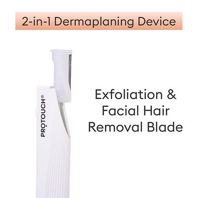 Protouch Dermaplaning Device Electric , 2 in 1 Eyebrow & Face Hair Remover with Gentle Exfoliation 1's - Others