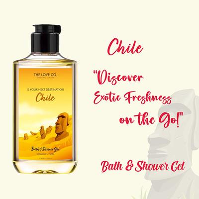The Love Co. Chile Body Wash - Body Wash For Women - Hydrating - Moisturizing Body Care - 100% Vegan - Paraben Free 250 ml - Shower Gels & Body Wash