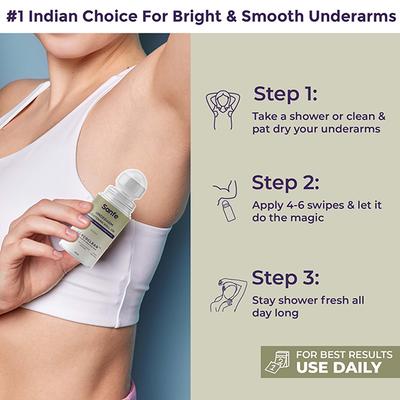 Sanfe Underarm Lightening Roll on with 5% AHA 3's - Women Deodorants/Roll-Ons