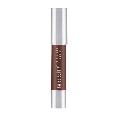 Swiss Beauty Lip Stain Matte Lipstick - (Cafe Mocha) 3 gm - Lipsticks