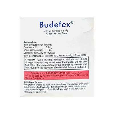 BUDEFEX PRESERVATIVE FREE NEBULISER Suspension 7x2ml - Asthma/COPD-Ast