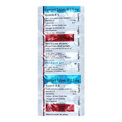 CUPRIL 2.5 Tablet 10's - Hypertension-ACE