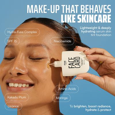 FAE Beauty Face Card Serum Skin Tint- Skin-like Foundation, Shade - 94N - Neutral 30 ml - Foundation