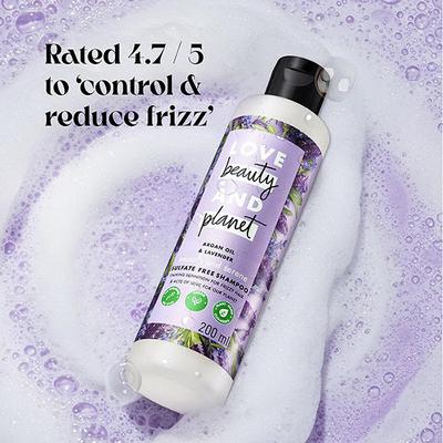 Love Beauty And Planet Argan Oil and Lavender Sulfate Free Smooth and Serene Shampoo 200 ml - Shampoos