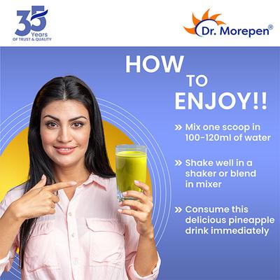 Dr. Morepen Marine Collagen Skin Protein Powder - Pineapple Flavour 250 g - Hair & Skin