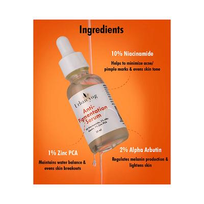Urban Yog Anti-Pigmentation Serum With 10% Niacinamide 1% Zinc Pca Face Serum 30 ml - Face Oils
