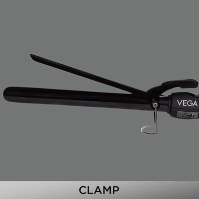 VEGA Long Curl Hair Curler-22 mm with Ceramic Coated Barrel and LCD Temperature Display (VHCH-04) Black 1's - Multi-Stylers
