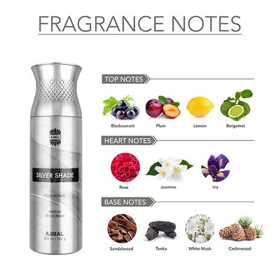 Ajmal Silver Shade Pour Homme Parfum Deo 200 Ml - Deodorants/Roll-Ons
