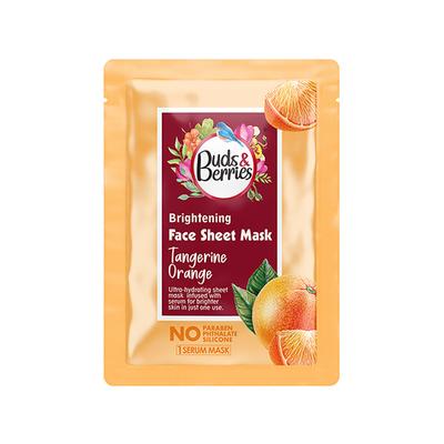 Buds & Berries Tangerine Orange Sheet Mask Pouch 25 gm - Sheet Masks