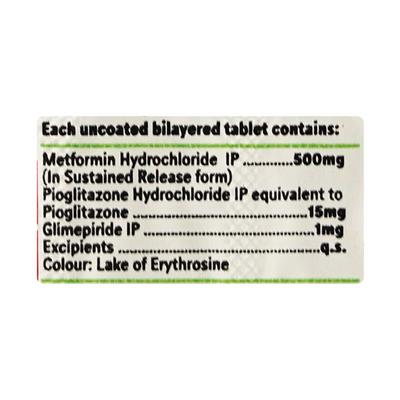 Glimy Mp1 Tablet 10'S - Diabetes-Ant