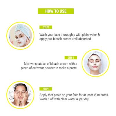 Aryanveda Herbals Haldi Chandan Bleach Cream For All Skin Types (Pack of 2) 43 gm - Bleach